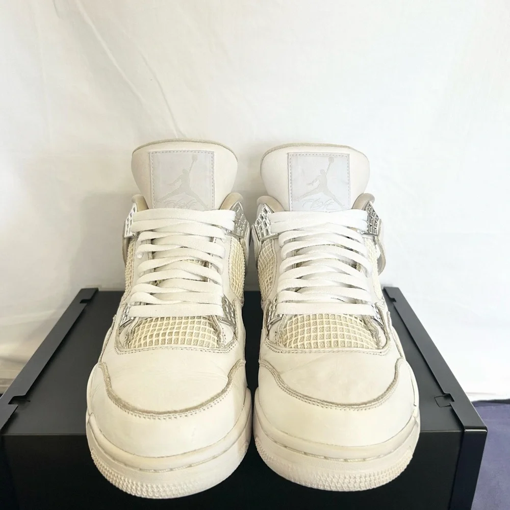 AUTHENTIC Jordan 4 Retro Pure Money size 11.5 308497-100 PRE-OWNED